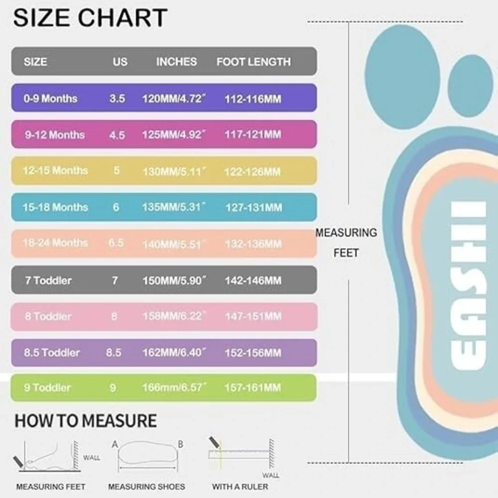 9-12 Month Baby Boy Girl Non-Skid Indoor Infant Walking Shoes Breathable Warm - Picture 3 of 3
